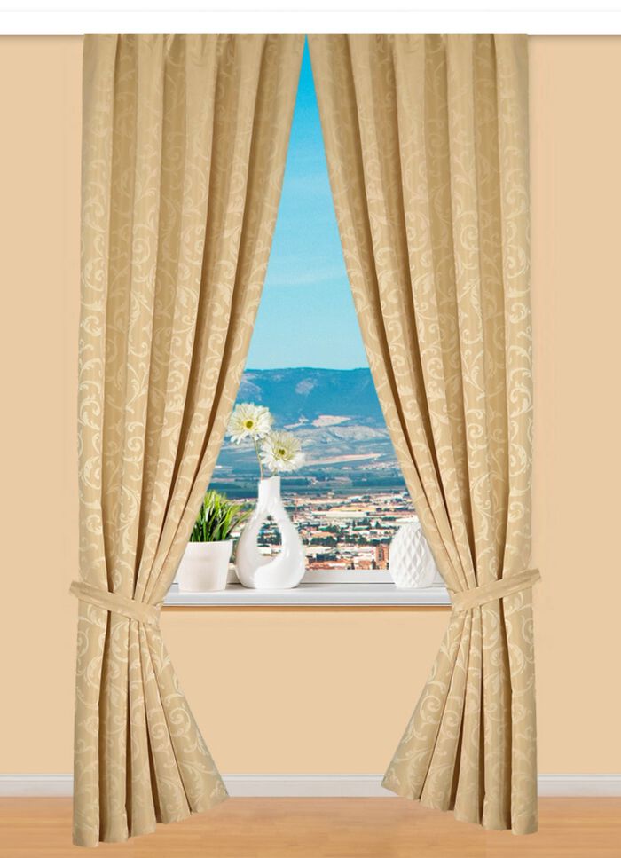 Hoogwaardige jacquardgordijnenset 