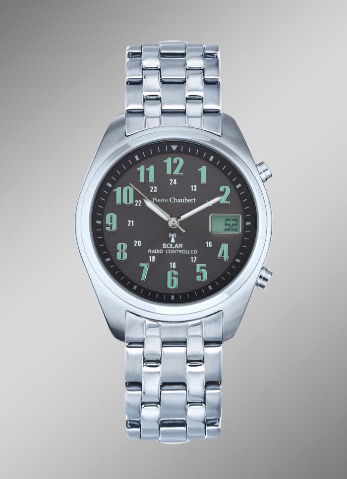 Pierre Chaubert radiogestuurd herenhorloge op zonne-energie 