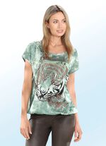 Shirt met contrastprint 