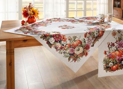 Herfsttafel- en kamerdecoratie 