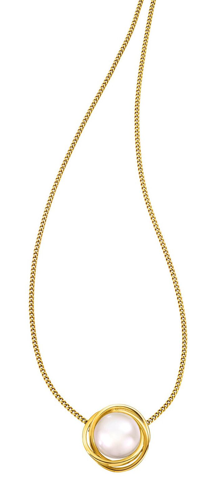 Bouton-kettinghanger met cultiv&eacute;parel 