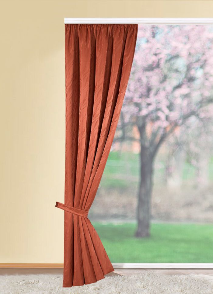 Overgordijn met universele railband AARDE