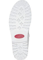 Andrea Conti veterlaarsje met pluizige pluche kraag WIT