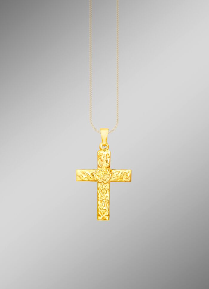 Klassieke kruishanger met structuur 