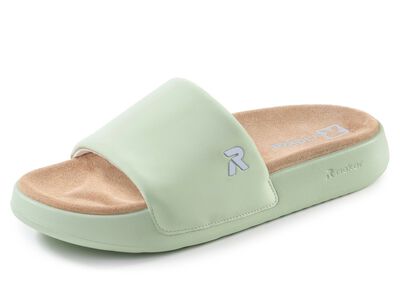 Rieker, lichtgewicht damesslippers, met gevoerde leren binnenzool 