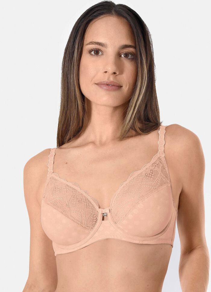 Sassa beugelbeha met mooie elastische kant 