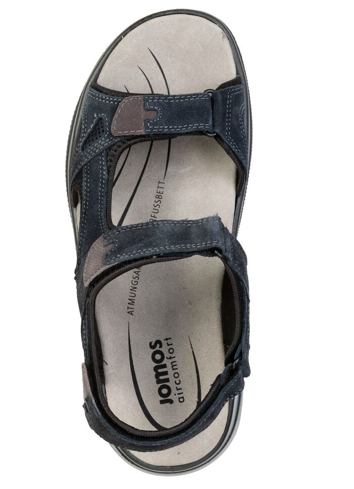 Sportieve heren trekkingsandalen, breedte H, met klittenbandsluiting DUNKELBLAU