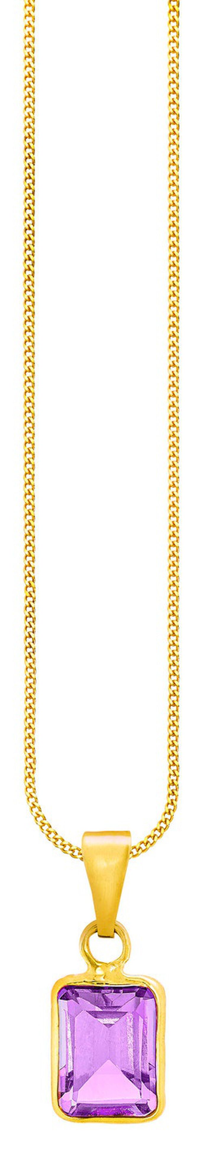 Chique hanger met echte amethist 