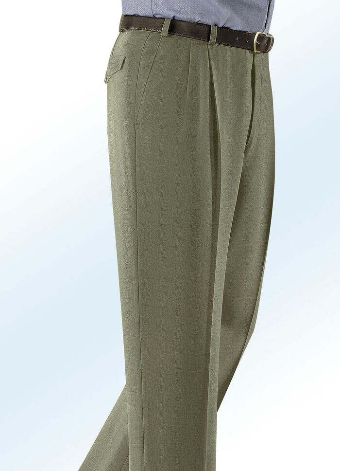 Klaus Modelle-broek met zijzakken in 4 kleuren RIET GEM&Ecirc;LEERD