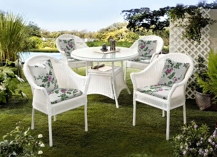 Bamberg tuinmeubelen zorgvuldig met de hand vervaardigd WIT