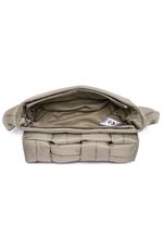 Collezione Alessandro tas gemaakt van delicaat glanzend textielmateriaal TAUPE