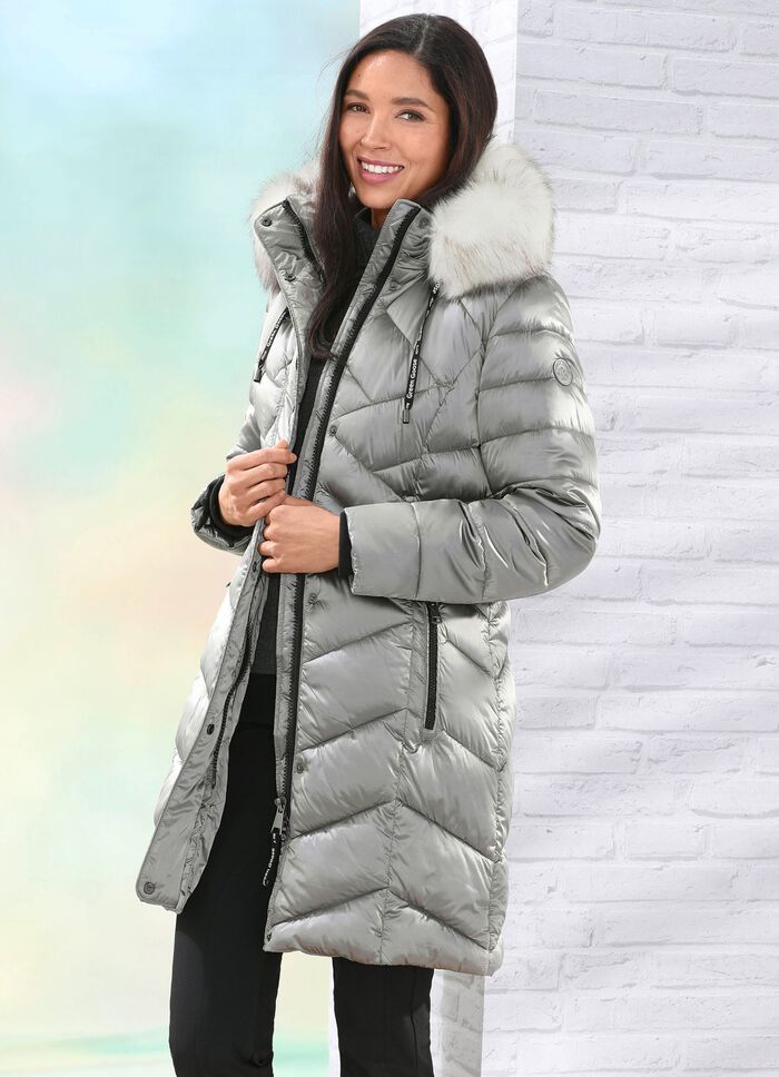 Functionele korte jas in 2 kleuren TITANIUM