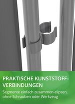 Stabiele scheidingswand, 3-delig 