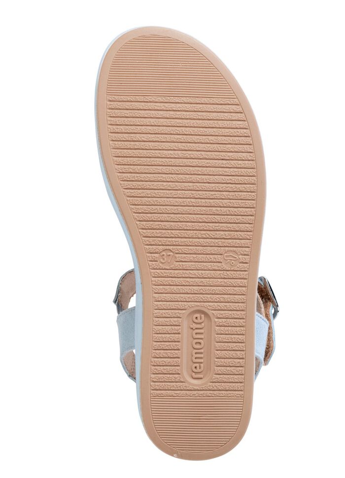 Sandaal gemaakt van fluwelen su&egrave;de 