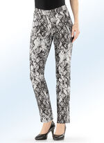 Trendy omkeerbare broek ZWART-GRIJS