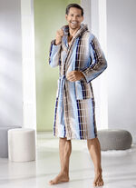 Dubbelzijdige katoenen badjas 