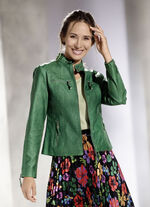 Kort jasje met kleine opstaande kraag 