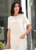 Shirt met strass-versiering 