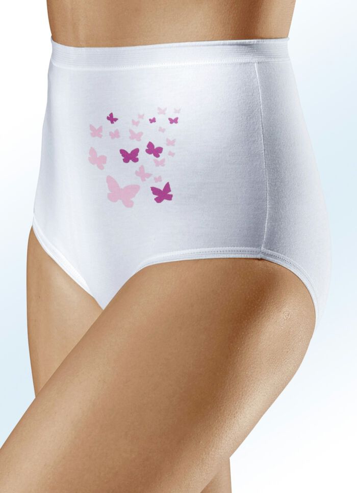 Set van vijf slips met vlinderdessin 