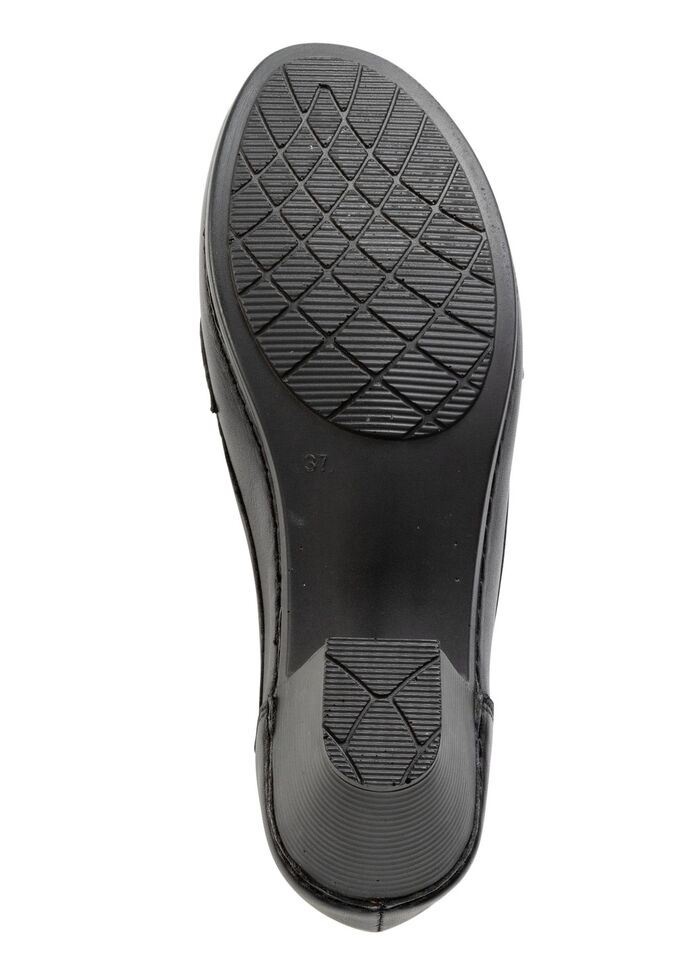 Gemini pumps van deels gekleurd rundnappaleer ZWART