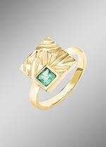 Edele damesring met smaragd 