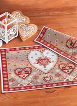 Tafelmat van wandtapijt, 2 stuks ROOD-MEERKLEURIG