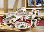 Combiservies met kerstboommotief, 16 stuks 