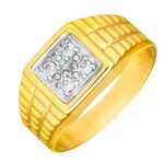 Chique herenring van goud 