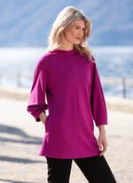 Lang shirt met zijzakken 