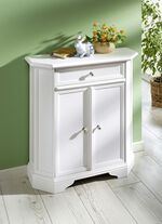 Gedeeltelijk massieve dressoirs met metalen knopen WIT