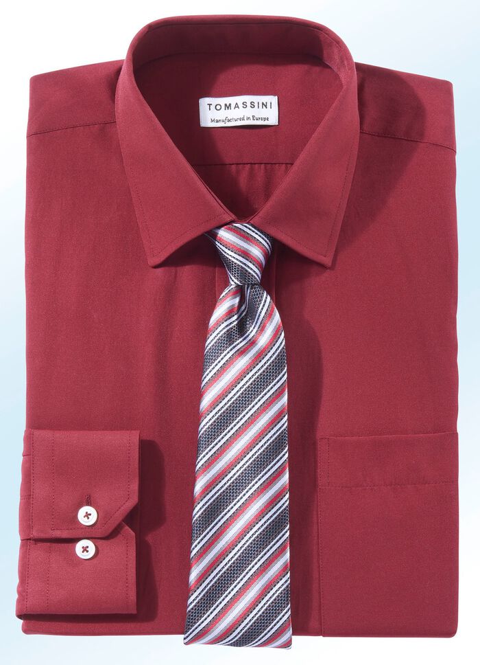 Shirt met borstzak in 5 kleuren en 2 mouwlengtes 