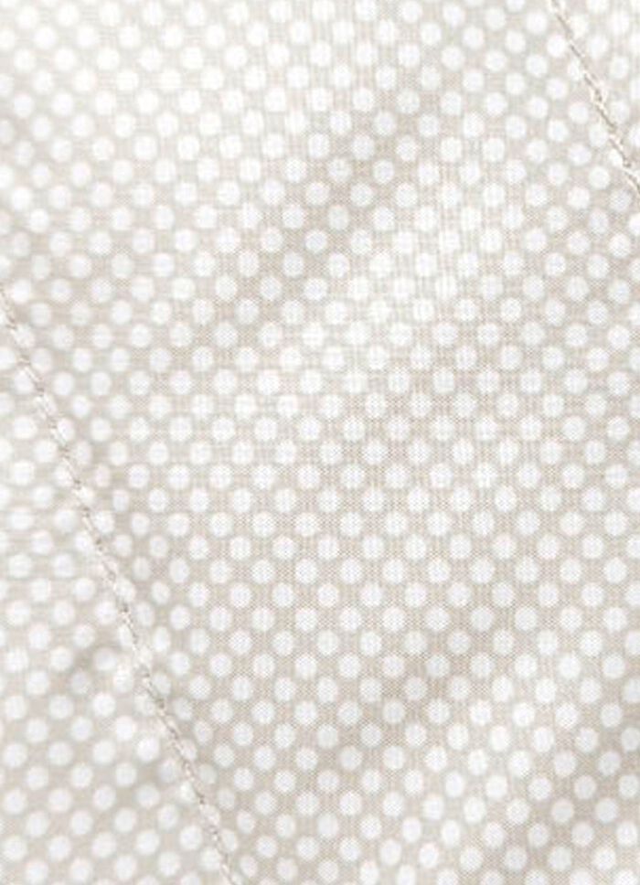 Kort jasje met een opvallend minimalistisch design BEIGE-WIT