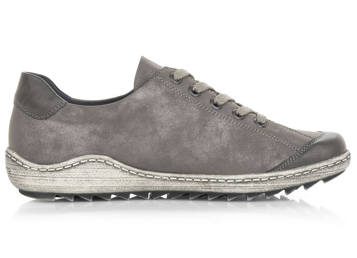Remonte, comfortabele damessneakers, breedte G, met uitneembaar voetbed GRIJS
