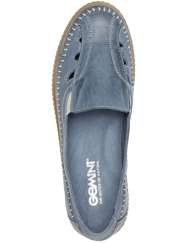Gemini pantoffels gemaakt van rundnappaleer JEANS