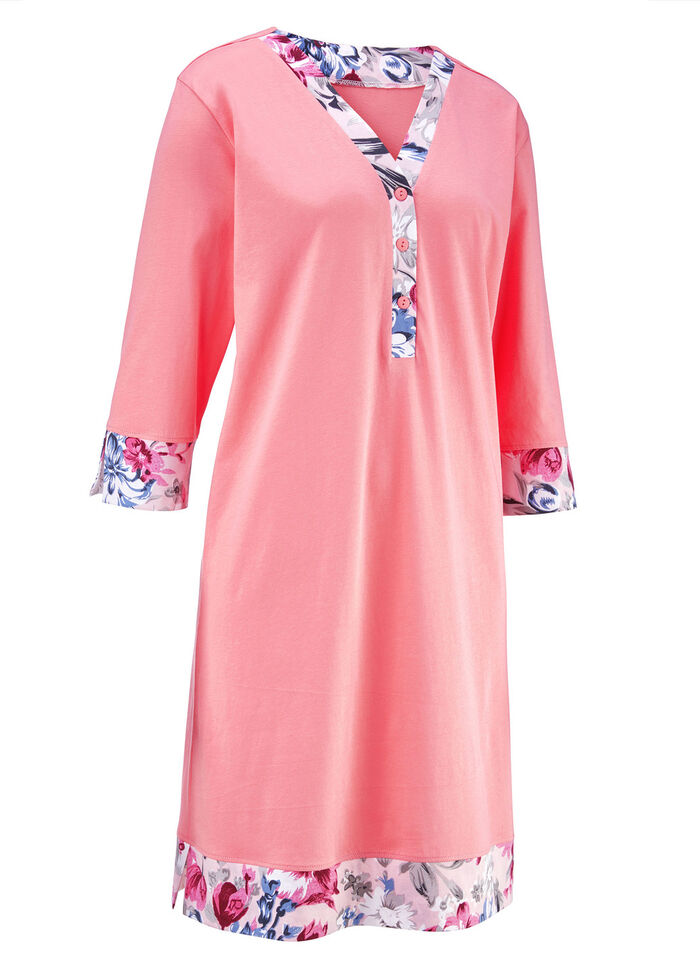 Twee-pack korte nachthemden met knoopsluiting 