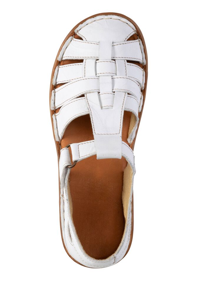 ELENA EDEN, zomerse damespantoffels, breedte G, met klittenbandsluiting 