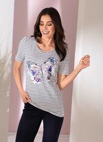 Shirt met decoratieve vlinderprint 