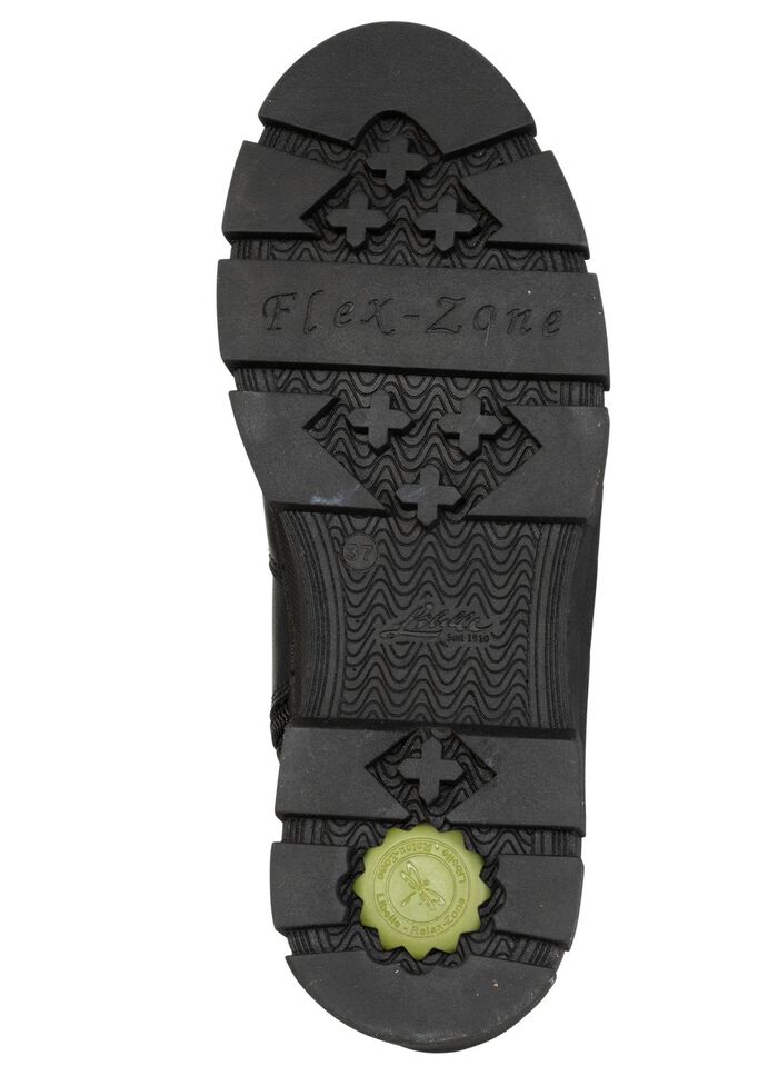 ELENA EDEN, warme dameslaarzen, winterschoenen, breedte H, met uitneembaar voetbed ZWART