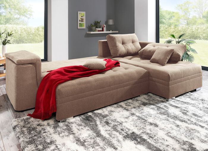 Moderne gestoffeerde hoek BEIGE