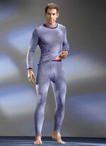 Set van twee slipjacks, lange mouwen van fijne rib, thermisch ondergoed 