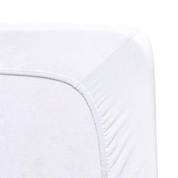 Jersey stretch elastaan hoeslakens Uitstekend van Florella WIT