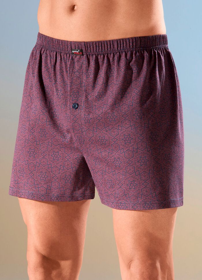 Set van vier boxershorts met knoopsluiting 