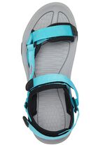 Trekkingsandalen van textielmateriaal TURQUOISE-ZWART