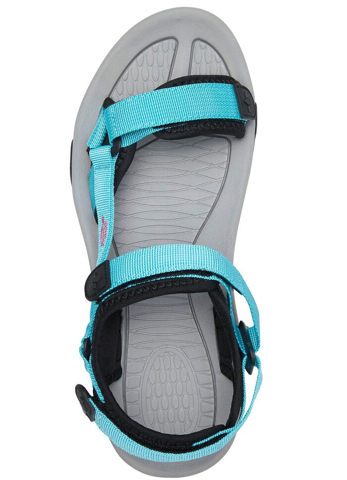 Trekkingsandalen van textielmateriaal TURQUOISE-ZWART