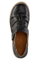 ELENA EDEN pantoffels met een gerimpelde structuur ZWART