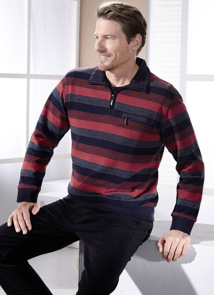 Troyer met gebreide kraag 