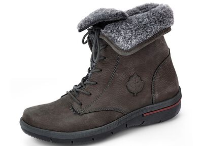 Waldl&auml;ufer veterlaarzen met een gezellige kraag van imitatiebont 