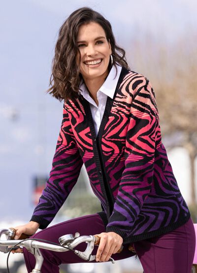 Cardigan in jacquarddessin 