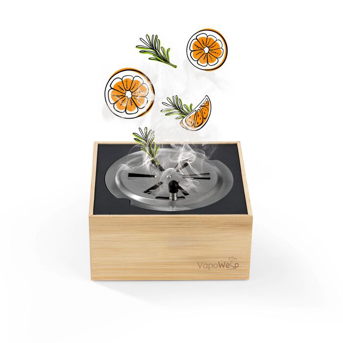 VapoWesp rookbox om wespen op afstand te houden 