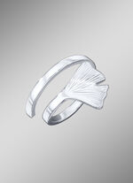 Damesring met ginkgobladontwerp 